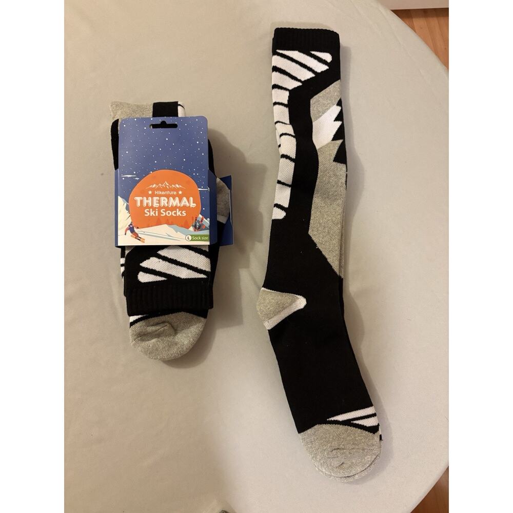 Hikensure Men's Thermal Ski Warm-Up Socks 2-pairs